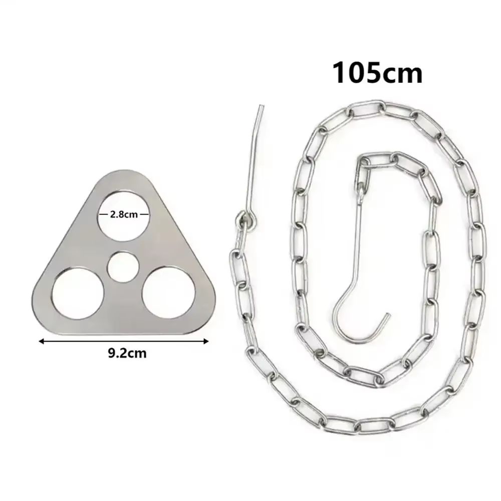 Stainless Steel Camping Tripod Pot Rack Outdoor Cooking Detachable Hanger 0