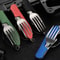 4 In 1 Folding Camping Cutlery Knife Fork Spoon Outdoor Travel Tableware Tool 2