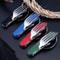 4 In 1 Folding Camping Cutlery Knife Fork Spoon Outdoor Travel Tableware Tool 4