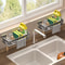 Multifunction Kitchen Sink Rack With Hook Dustproof Hanging Drain Caddy 1