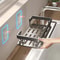 Multifunction Kitchen Sink Rack With Hook Dustproof Hanging Drain Caddy 4