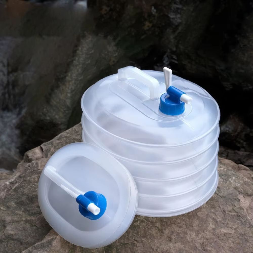 Outdoor Folding Water Container 51015 L Thickened Portable Car Camping Water Storage Bucket 0