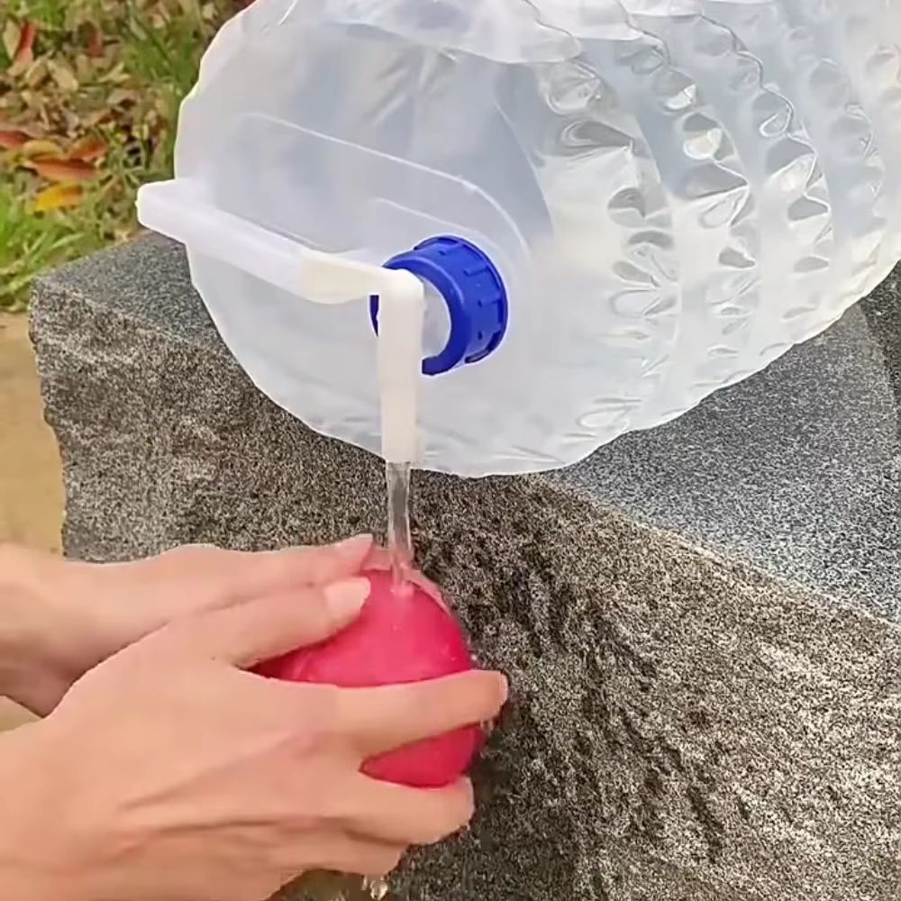 Outdoor Folding Water Container 51015 L Thickened Portable Car Camping Water Storage Bucket 4