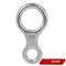 Aluminum Alloy Figure8 Ring Descender Device For Rock Climbing Safety 9