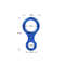 Aluminum Alloy Figure8 Ring Descender Device For Rock Climbing Safety 5