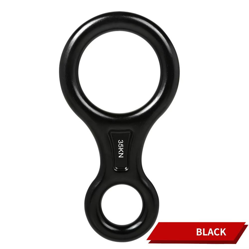 Aluminum Alloy Figure8 Ring Descender Device For Rock Climbing Safety 6