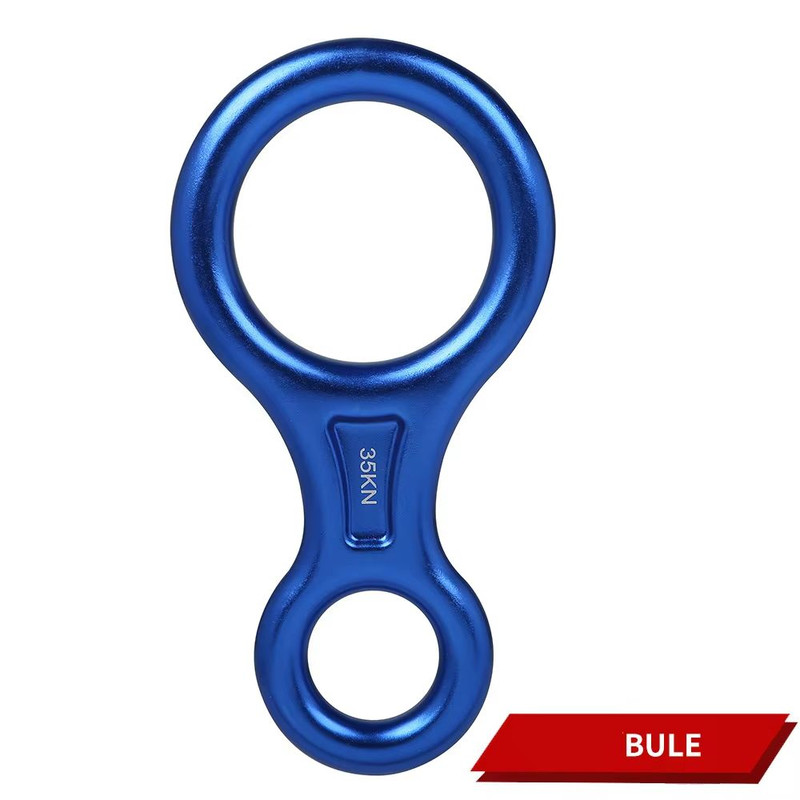 Aluminum Alloy Figure8 Ring Descender Device For Rock Climbing Safety 8