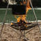 Portable Camping Fire Pit Grill Stainless Steel Mesh Wood Stove Stand Outdoor BBQ Rack 0