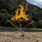 Portable Camping Fire Pit Grill Stainless Steel Mesh Wood Stove Stand Outdoor BBQ Rack 1
