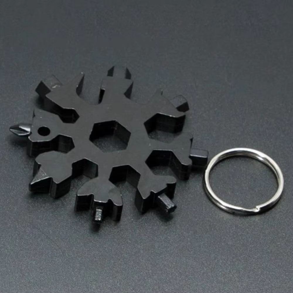 18 In 1 Snowflake Multi Tool Stainless Steel Pocket Wrench Outdoor EDC Gadget 4