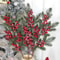 Green And Red Christmas Pine Branch Picks For DIY Holiday Decor 3