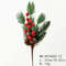Green And Red Christmas Pine Branch Picks For DIY Holiday Decor 7