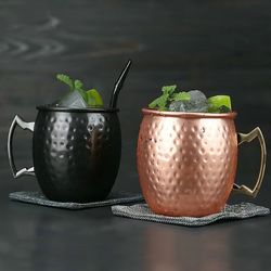 stainless steel moscow mule mug 530ml beer and coffee cup