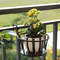 Iron Art Balcony Hanging Flower Pot Holder Basket 2