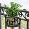 Iron Art Balcony Hanging Flower Pot Holder Basket 3