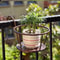 Iron Art Balcony Hanging Flower Pot Holder Basket 4