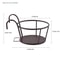 Iron Art Balcony Hanging Flower Pot Holder Basket 7