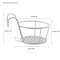 Iron Art Balcony Hanging Flower Pot Holder Basket 8