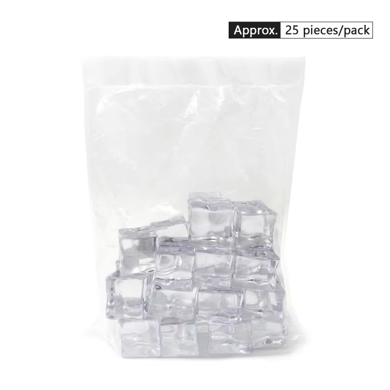 Reusable Acrylic Fake Ice Cubes For Photography And Decoration 9