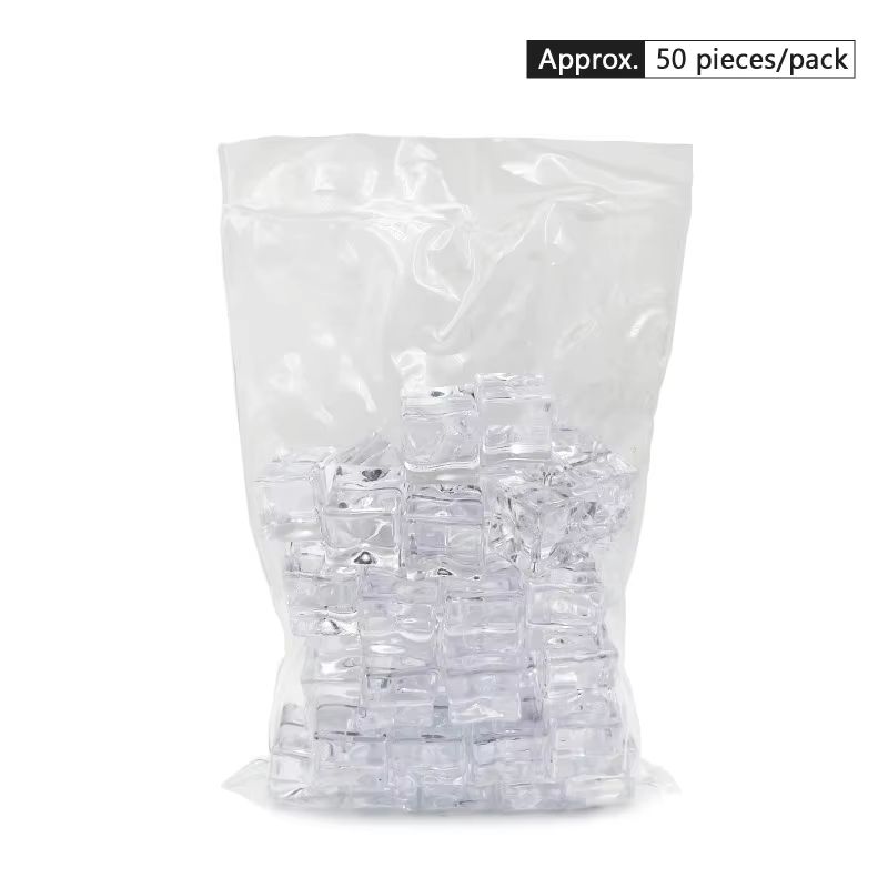 Reusable Acrylic Fake Ice Cubes For Photography And Decoration 8