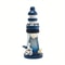 Mediterranean Wooden Lighthouse Ornament 13cm Home Decor 1