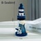 Mediterranean Wooden Lighthouse Ornament 13cm Home Decor 3