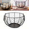 Kitchen Metal Wire Egg Basket With Farm Chicken Cover 0