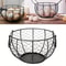 Kitchen Metal Wire Egg Basket With Farm Chicken Cover 0