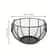 Kitchen Metal Wire Egg Basket With Farm Chicken Cover 4