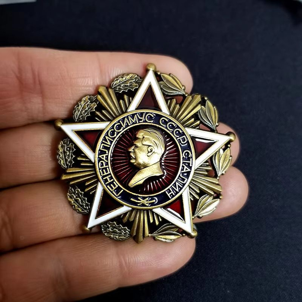 Five Point Star Marshal Commemorative Badge Brooch 0