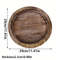 Wood Tray Round Wooden Candle Holder Dessert Plate 2