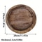 Wood Tray Round Wooden Candle Holder Dessert Plate 2