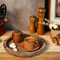 Wood Tray Round Wooden Candle Holder Dessert Plate 5