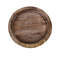 Wood Tray Round Wooden Candle Holder Dessert Plate 6