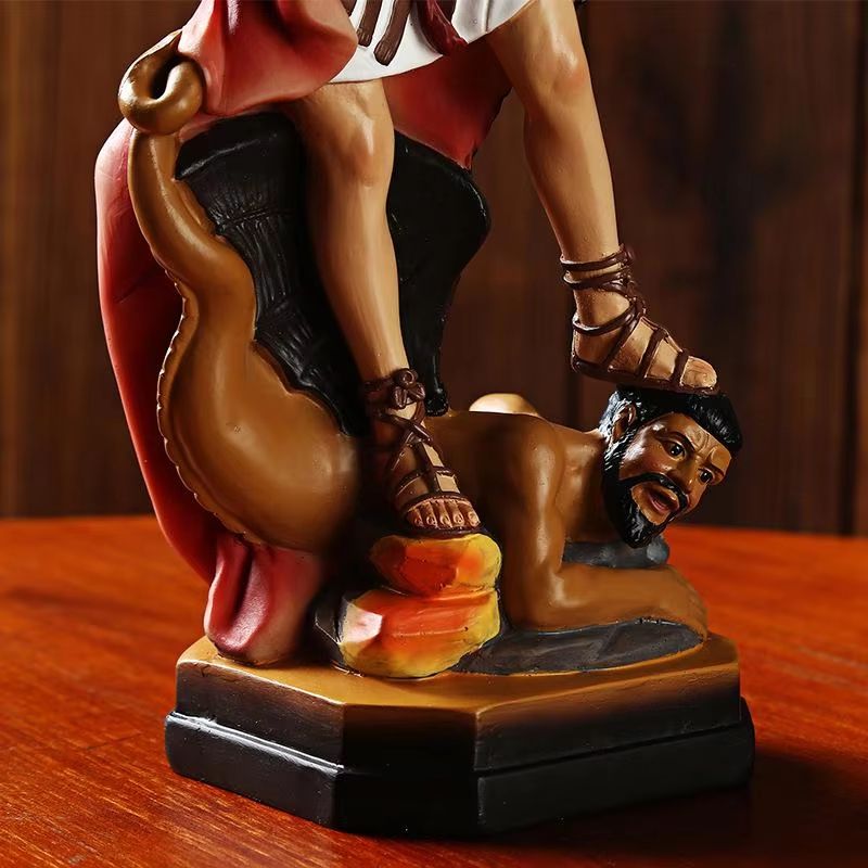 Saint Michael And The Dragon Resin Statue Figurine Home Decor 3