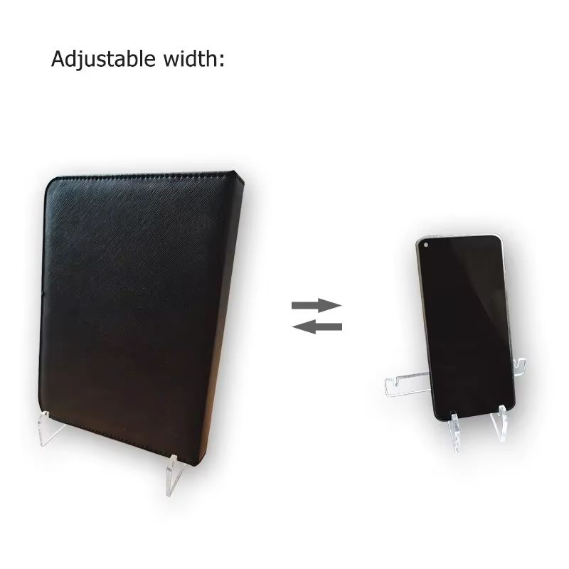 Acrylic Transparent Book Display Stand Vertical Picture Frame Bracket 3