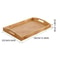 Wide Bamboo Organizer Tray Storage Bin With Handles 10