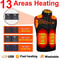 USB Heated Vest Electric Bodywarmer For Men Women With Adjustable Zones 1