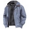 Mens Autumn Winter Fleecelined Zipper Hooded Casual Jacket 2