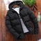 Mens Winter Hooded CottonPadded Windproof Casual Coat LooseFit Plus Size 6XL 9