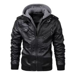 ultimate men's faux-leather biker jacket – casual autumn moto style