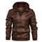 Ultimate Mens FauxLeather Biker Jacket Casual Autumn Moto Style 2