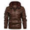 Ultimate Mens FauxLeather Biker Jacket Casual Autumn Moto Style 7