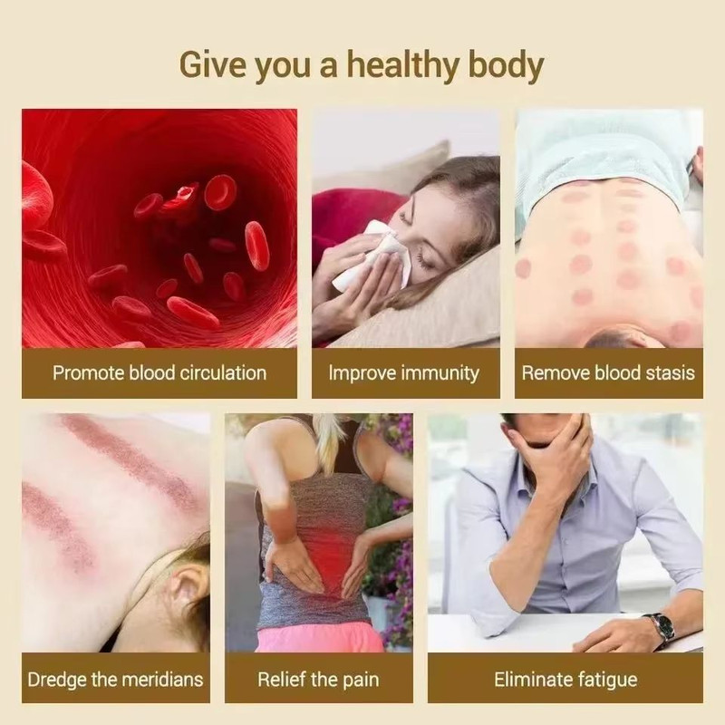 Rechargeable Electric Cupping And Guasha Body Massager With Heating 3