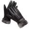 Mens Plush Insulated PU Leather Touchscreen Winter Cycling Gloves 6