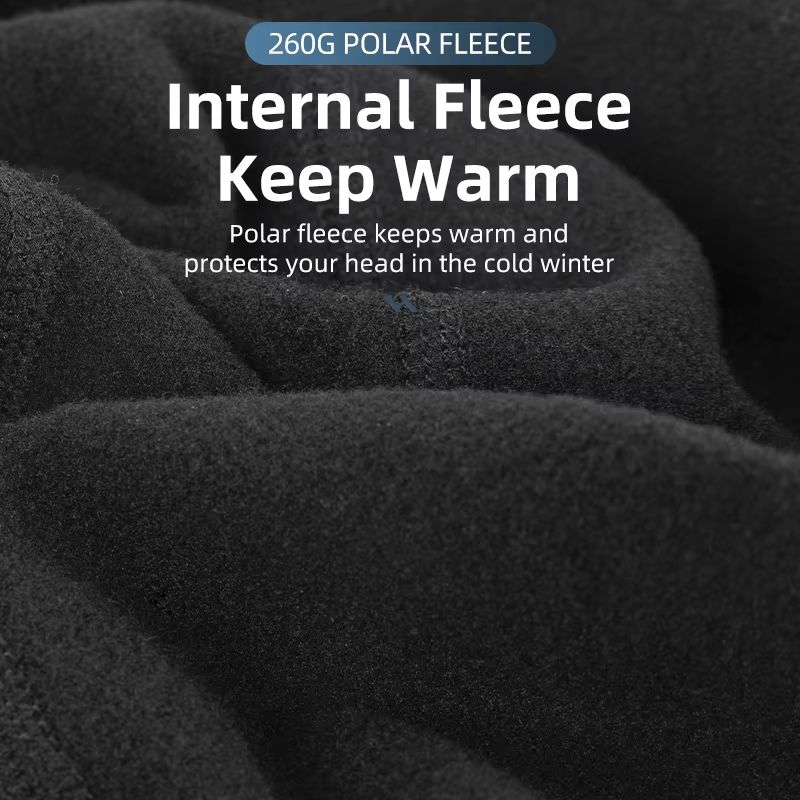 ROCKBROS Winter Windproof Thermal Cycling Cap With Ear Protection 2