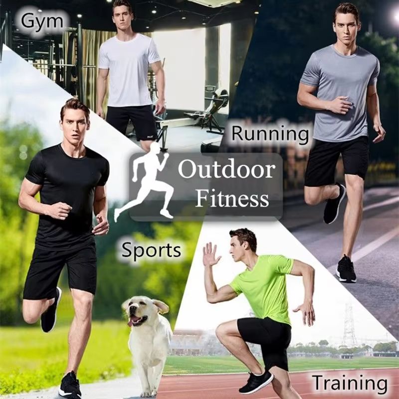 Mens QuickDry MoistureWicking Gym Running Tee 5