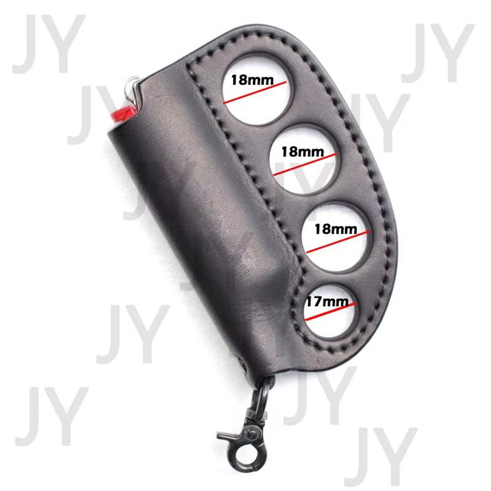 PULeather Portable MultiPurpose Lighter Case SelfDefense Keychain 2