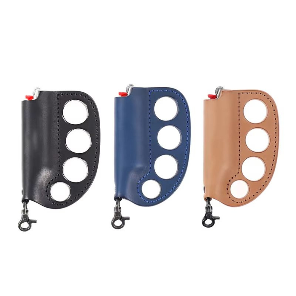 PULeather Portable MultiPurpose Lighter Case SelfDefense Keychain 5
