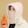 Thermal 3 In 1 Hooded Scarf Hat With Plush Neck Warmer 0